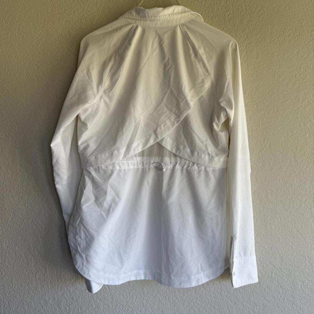 Athleta White Button Up Jacket - image 6
